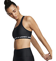 Under Armour Crossback Mid - reggiseno sportivo - donna, Black/White