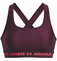 Under Armour Crossback Mid W - Sport-BH mittlerer Halt - Damen , Dark Purple