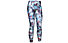 Under Armour Fly Fast Printed - pantaloni lunghi running - donna, Light Blue/Black/White