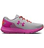 Under Armour GGS Charged Rouge 3 - scarpe training - ragazza, Grey/Pink