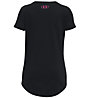 Under Armour Live Sportstyle Graphic Ss - T-shirt Fitness - Mädchen, Black
