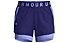 Under Armour Play Up 2 in 1 W - pantaloni fitness - donna, Purple