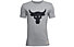 Under Armour Project Rock Brahma Bull - T-shirt fitness - bambino, Grey