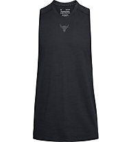 Under Armour Project Rock Charged Cotton - top fitness - uomo, Black