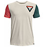 Under Armour Project Rock Diamond Jr - T-shirt - ragazzo, Beige/Green/Red