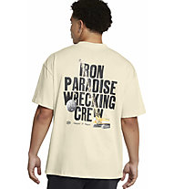 Under Armour Project Rock Heavyweight Tools Of The Trade M - T-shirt - uomo, Beige