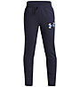 Under Armour Rival Fleece Colorblock Graphic Jr - Trainingshosen - Jungs, Dark Blue