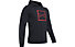 Under Armour Rival Fleece Logo - felpa con cappuccio fitness - uomo, Black/Red