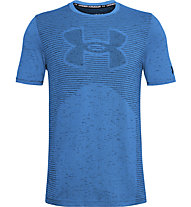 Under Armour Seamless Logo - T-shirt fitness - uomo, Azure