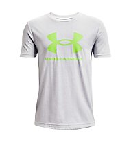 Under Armour Sportstyle Logo SS - T-shirt Fitness - ragazzo, Grey