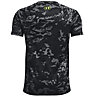 Under Armour Tech BL Printed - T-shirt - bambino, Black/Yellow