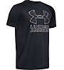 Under Armour Tech Hybrid Print Fill Logo Tee - T-shirt - Kinder, Black