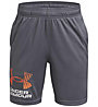 Under Armour Tech Logo Jr - Trainingshosen - Kinder, Grey/Orange