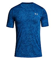 Under Armour Threadborne Printed SS - T-shirt fitness - uomo, Blue