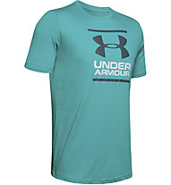 Under Armour GL Foundation SS T - T-shirt fitness - uomo, Azure