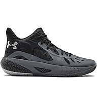 Under Armour UA Hovr Havoc 3 - scarpe da basket - uomo, Black/Grey