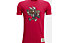 Under Armour Project Rock Sms Ss - T-shirt - bambino, Red