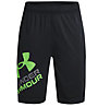 Under Armour UA Prototype 2.0 Logo SHRT - pantaloni corti fitness - bambino, Black/Green