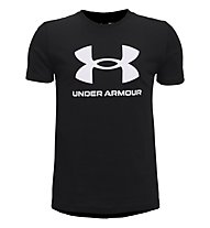 Under Armour Sportstyle Logo SS - T-shirt - ragazzo, Black