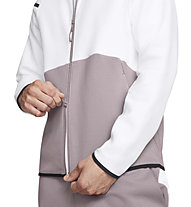 Under Armour Unstoppable Fleece Full-Zip - Kapuzenpullover - Herren, White/Brown