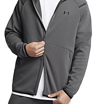 Under Armour Unstoppable Fleece Full-Zip - Kapuzenpullover - Herren, Dark Grey