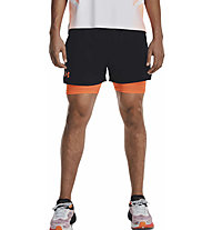 Under Armour Vanish Woven 2in1 Vent M - Trainingshosen - Herren, Black/Orange