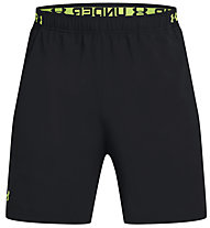 Under Armour Vanish Woven 6In M - pantaloni fitness - uomo, Black/Light Green