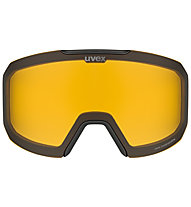 Uvex Evidnt ATTRACT V - maschera da sci, Black/Grey