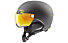 Uvex hlmt 500 visor - casco sci alpino, Dark Grey mat