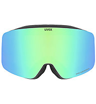 Uvex Pwdr FM - Skibrille - Kinder, Black/Green