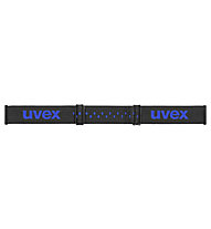 Uvex Pwdr FM - maschera da sci - bambino, Black/Blue