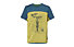 Vaude Solaro II - T-shirt - bambino, Light Yellow/Light Blue