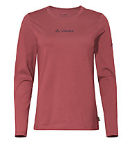 Vaude Wo Logo LS - maglia a maniche lunghe - donna, Red