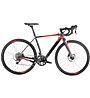 Vektor E-Raw Alloy Tiagra - bici da corsa elettrica, Grey/Red