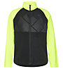 Ziener Jaci Jr - felpa in pile - ragazzo, Black/Yellow