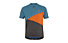Ziener Nacis junior - maglia ciclismo - bambini, Blue/Orange/Grey
